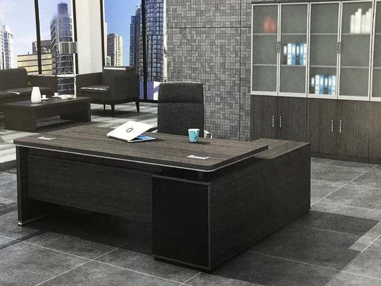 Executive Office Desk, BFT06, Black Oak - Classic Furniture Dubai UAE