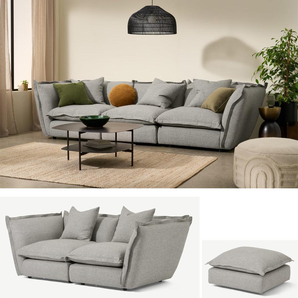 Fernsby Modular Sofa, Silver Grey - Classic Furniture Dubai UAE