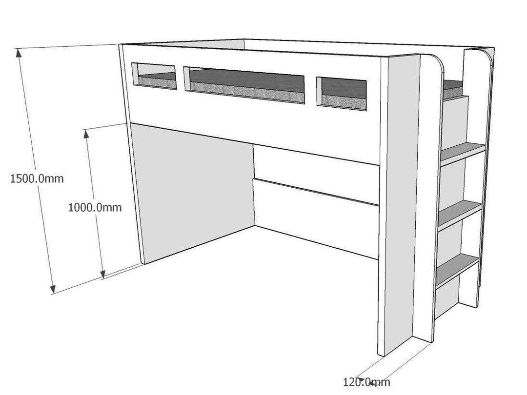 Glaze Bunk Bed Model B - Classic Furniture Dubai UAE