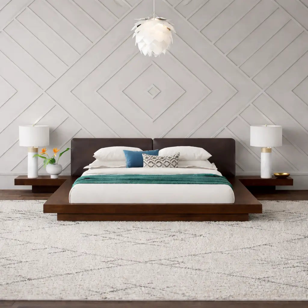 Nagoya Japanese Bed with 2 side tables