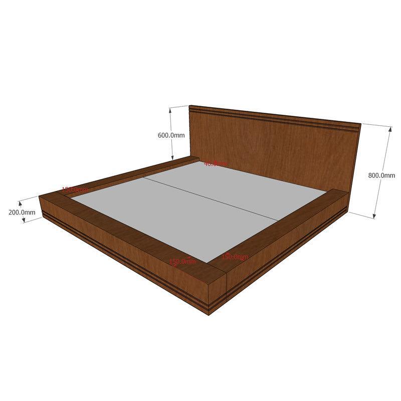 Japanese Low Bed, Osaka, Custom - Classic Furniture Dubai UAE