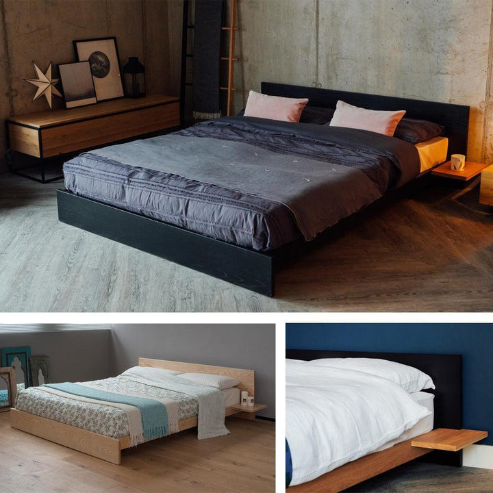 Kulu Low Bed, Solid Wood Veneer - Classic Furniture Dubai UAE