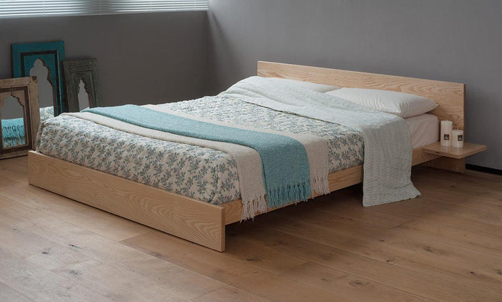 Kulu Low Bed, Solid Wood Veneer - Classic Furniture Dubai UAE