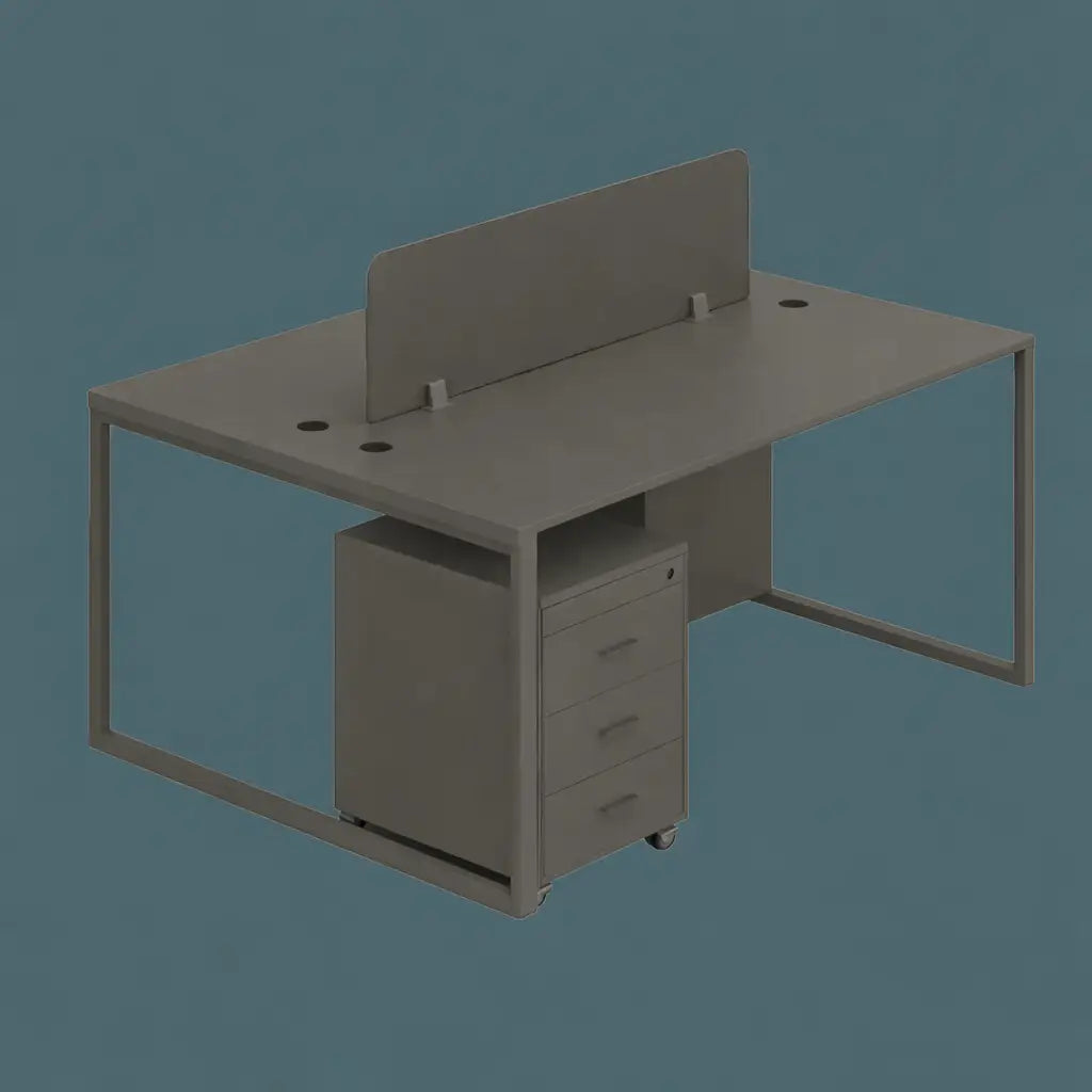 Workstation for 2 persons, Model: PYRAMID-2, Face to Face
