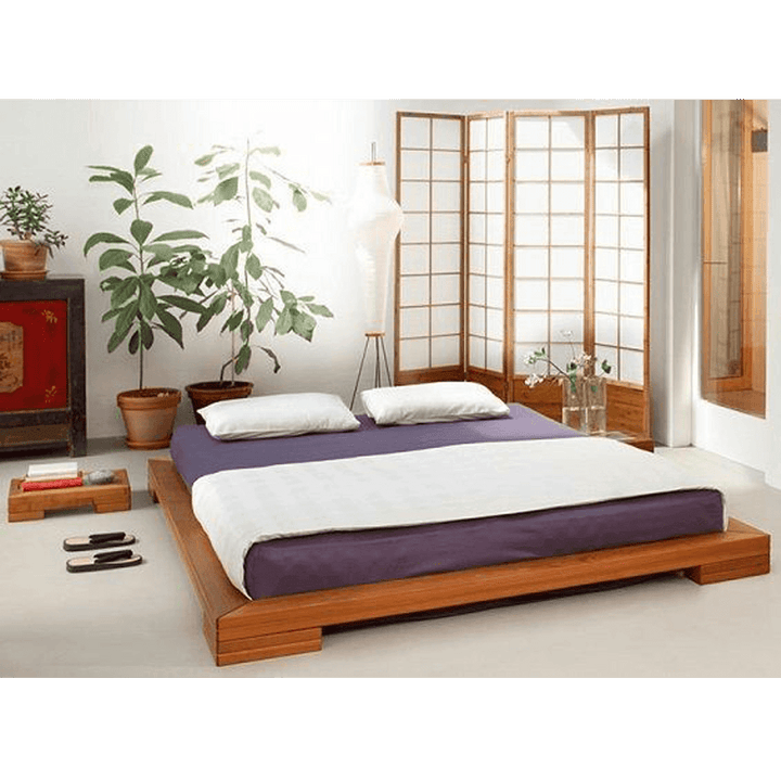 Monk Japanese Low Bed - Classic Furniture Dubai UAE
