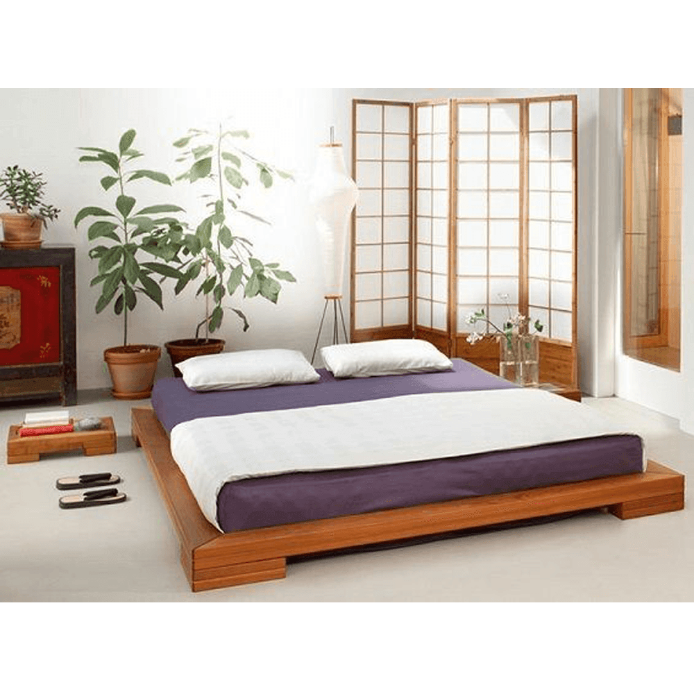 Monk Japanese Low Bed - Classic Furniture Dubai UAE