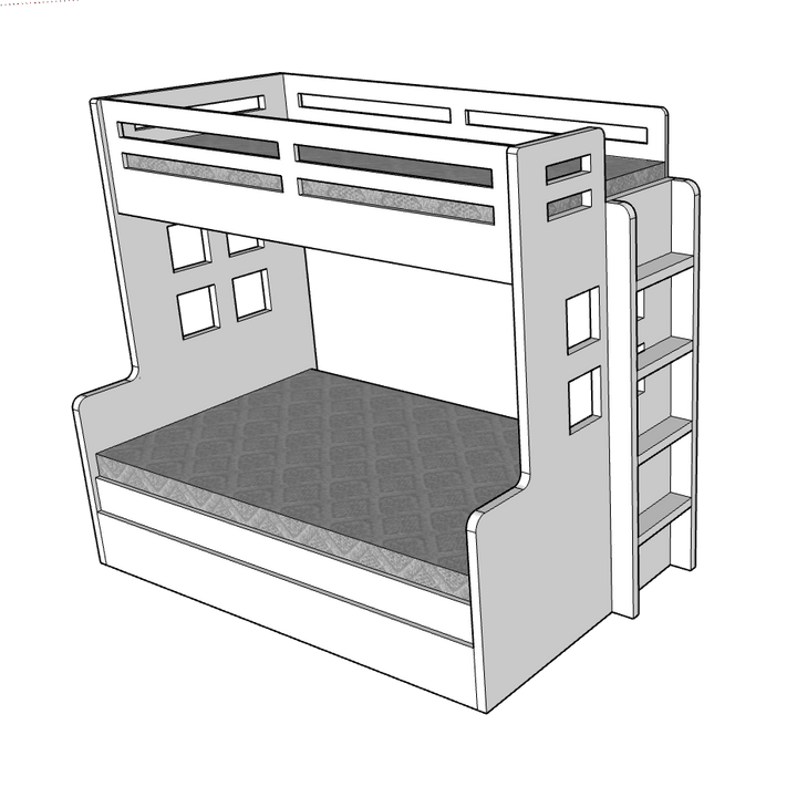 Nexa Bunk Bed - Classic Furniture Dubai UAE