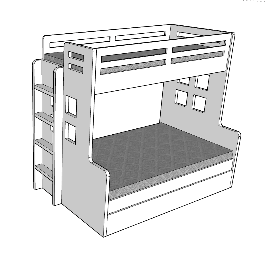 Nexa Bunk Bed - Classic Furniture Dubai UAE