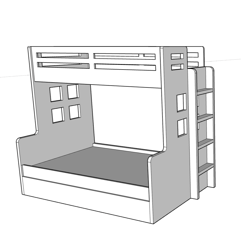 Nexa Bunk Bed - Classic Furniture Dubai UAE