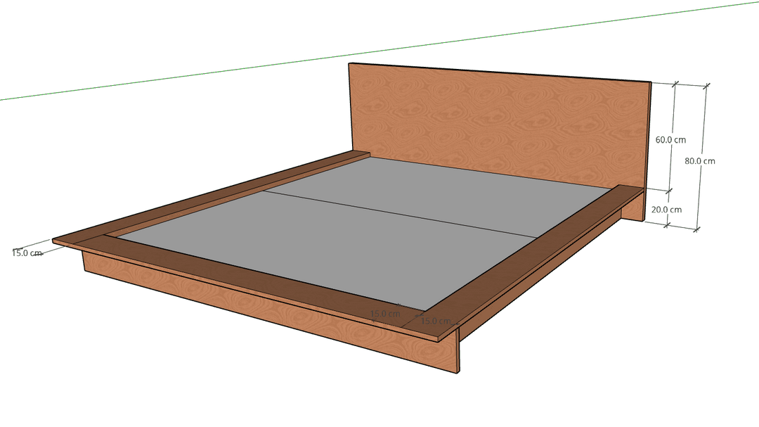 Oregan Low Bed, MDF - Classic Furniture Dubai UAE