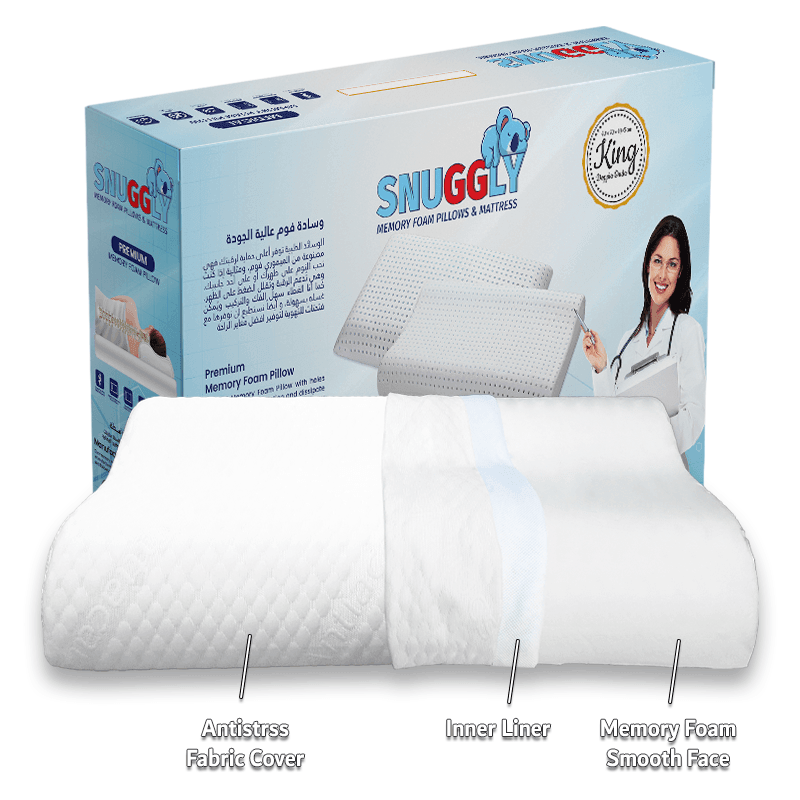 Orthopedic Memory Foam Pillow: Doppia Onda – BreathEasy - Classic Furniture Dubai UAE