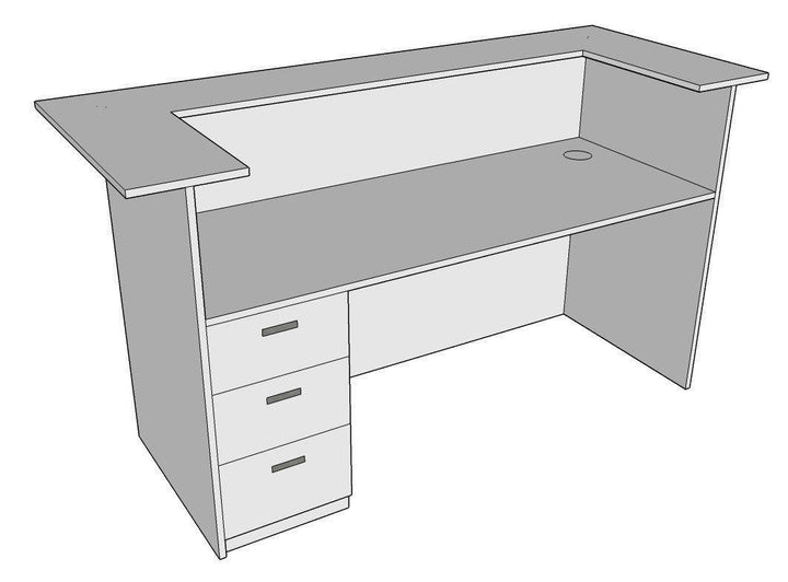 Reception Counter 02, Custom made - Classic Furniture Dubai UAE