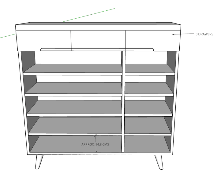 Shoe Cabinet, Custom, 5 - Classic Furniture Dubai UAE