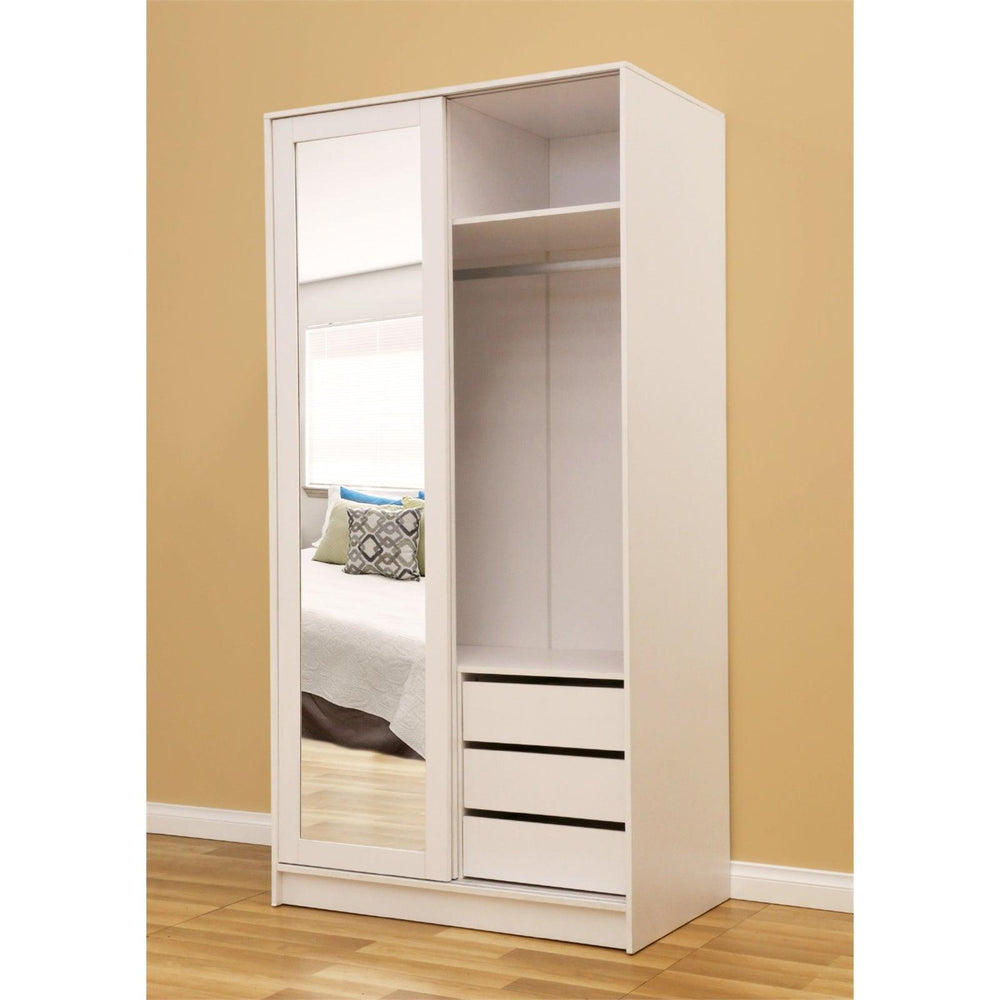 Sliding Door Wardrobe, 2 Door (100 cms), Custom Made - Classic Furniture Dubai UAE