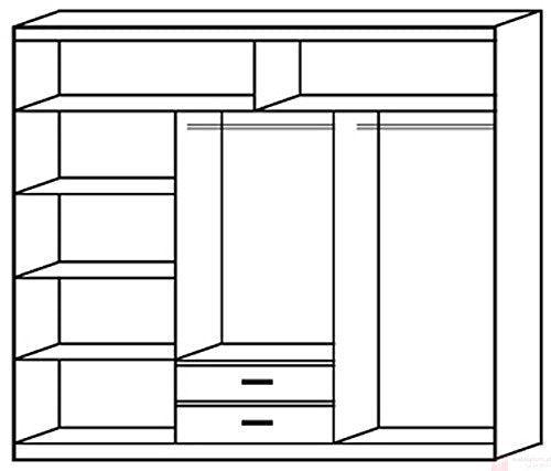 Sliding Door Wardrobe, 3 Door (300 cms), Custom Made - Classic Furniture Dubai UAE