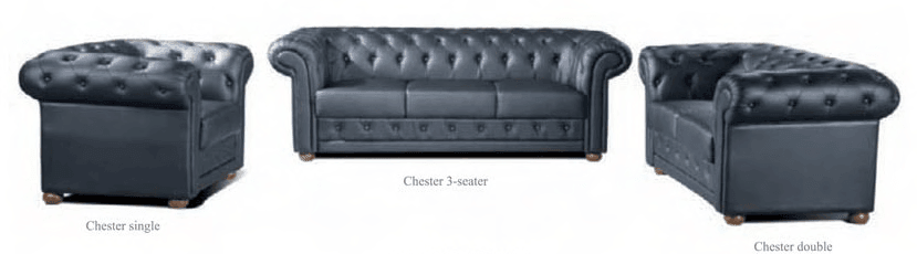 Sofa: Chester - Classic Furniture Dubai UAE