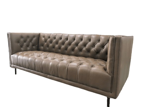 Sofa, Fiara, Chesterfield Genuine Leather - Classic Furniture Dubai UAE