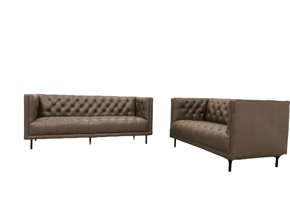 Sofa, Fiara, Chesterfield Genuine Leather - Classic Furniture Dubai UAE