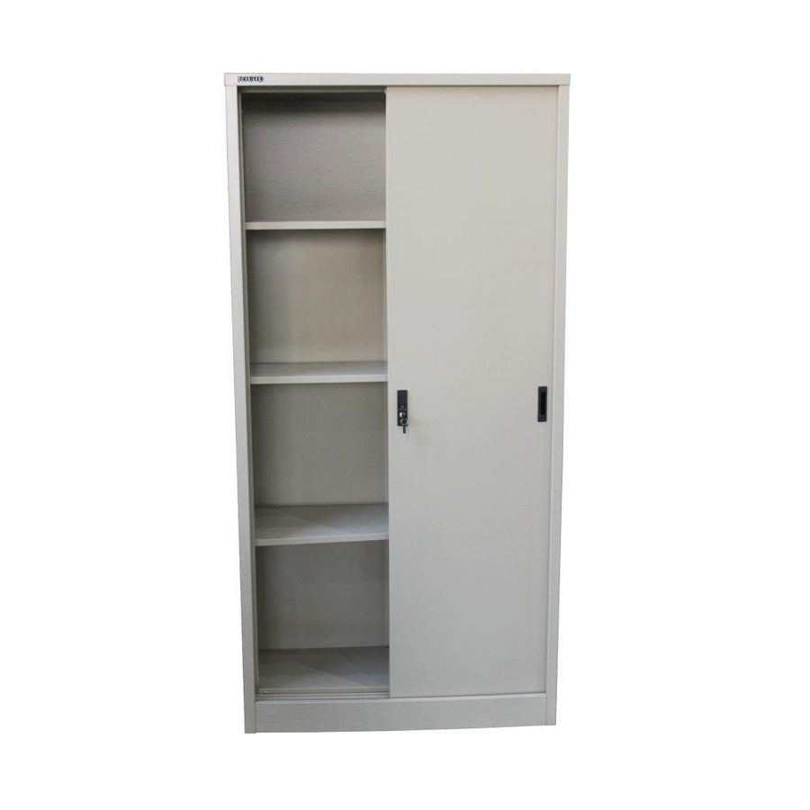 Steel Sliding Door Cupboard, with 3 shelves, 0.7mm - Classic Furniture Dubai UAE