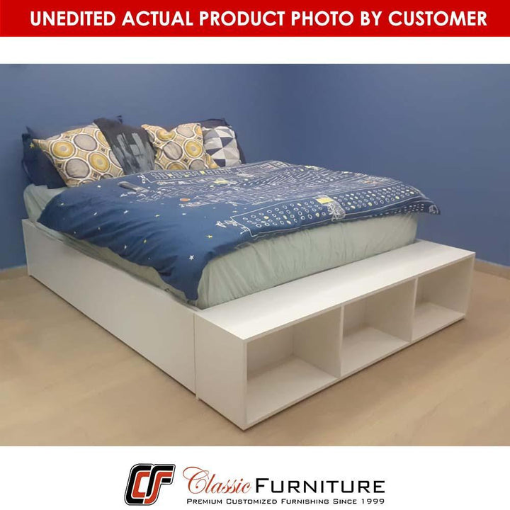 Toshi Platform Storage Bed, King/Queen/Super King, Custom - Classic Furniture Dubai UAE