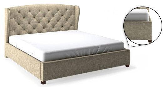 Upholstered Bed with optional storage, Brooke - Classic Furniture Dubai UAE