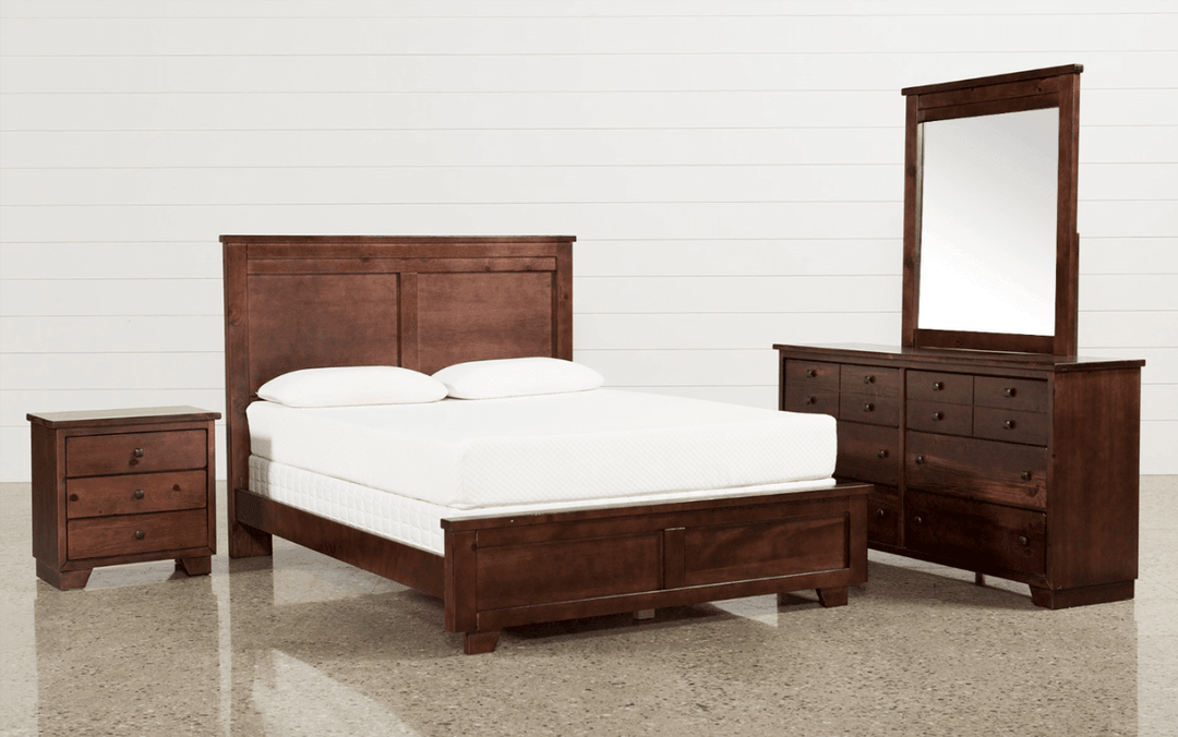 V1 Bed with optional bed side table & dresser - Classic Furniture Dubai UAE