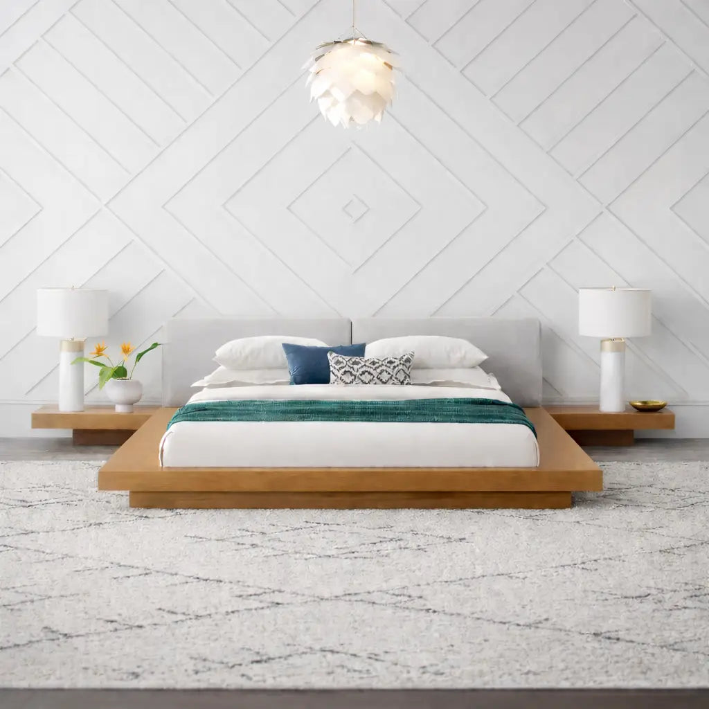 Nagoya Japanese Bed with 2 side tables