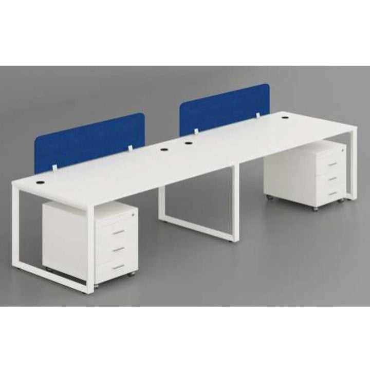 Workstation for 2 persons, Model: PYRAMID-2b, Single Line - Classic Furniture Dubai UAE