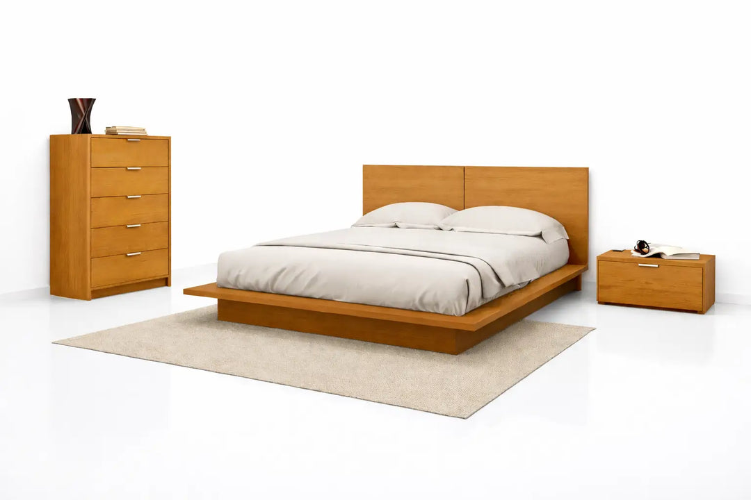 Denilia, Bed with 2 side tables & chest of drawers
